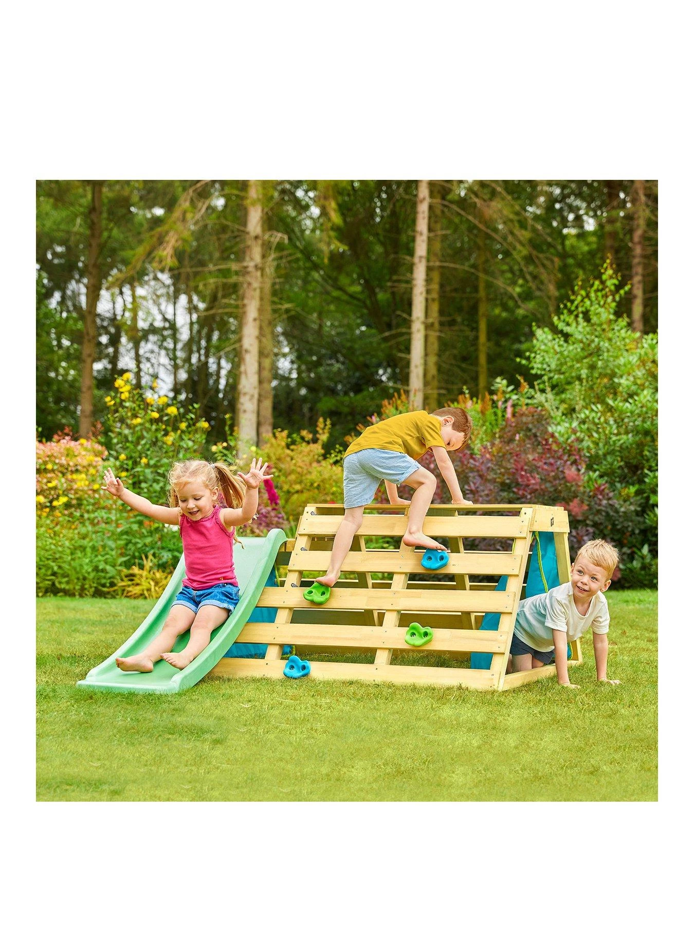 TP Outdoor Wooden Climb & Slide 3 TP Outdoor Wooden Climb & Slide