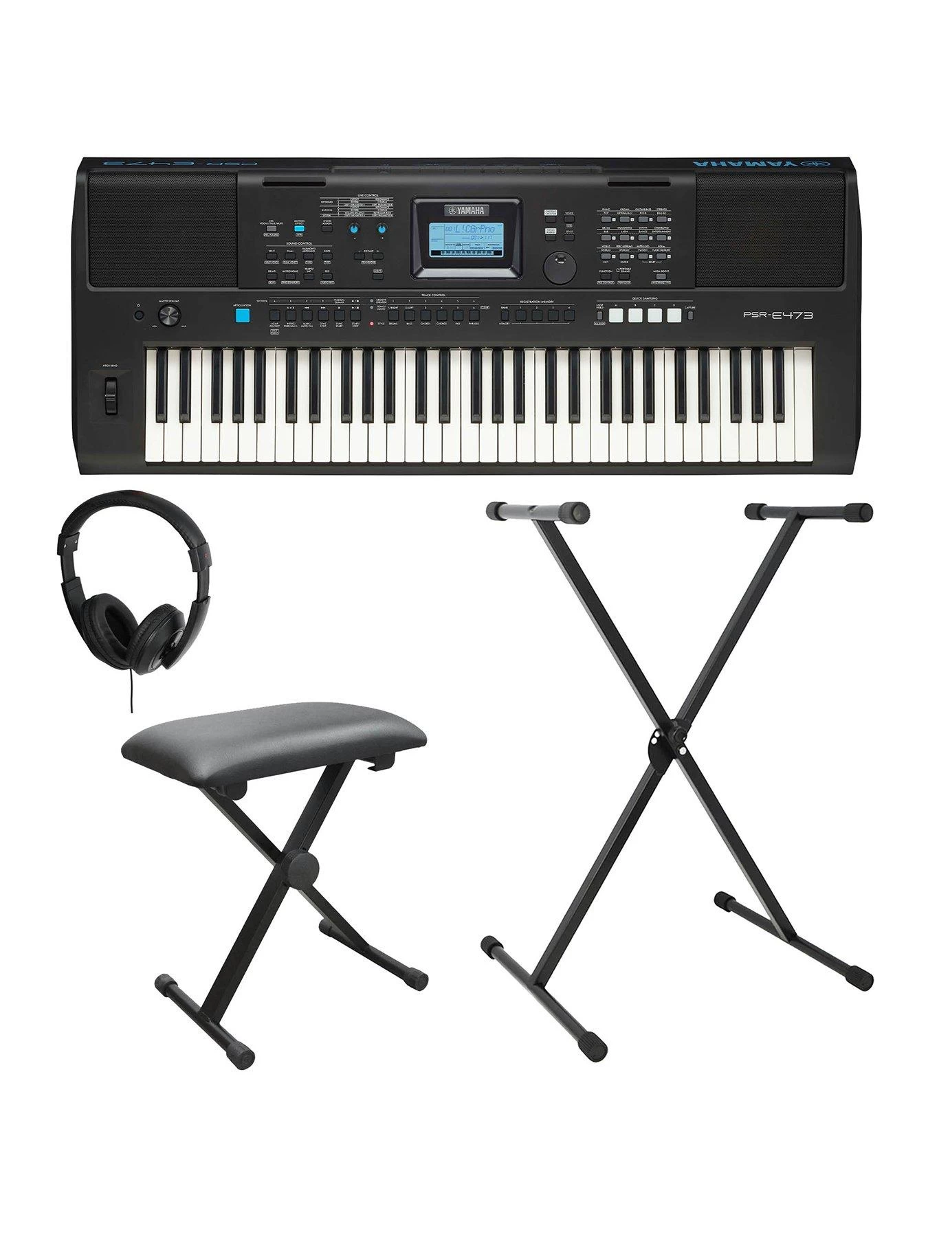 Yamaha PSRE473 61 Note Portable Keyboard Package 3 Yamaha PSRE473 61 Note Portable Keyboard Package