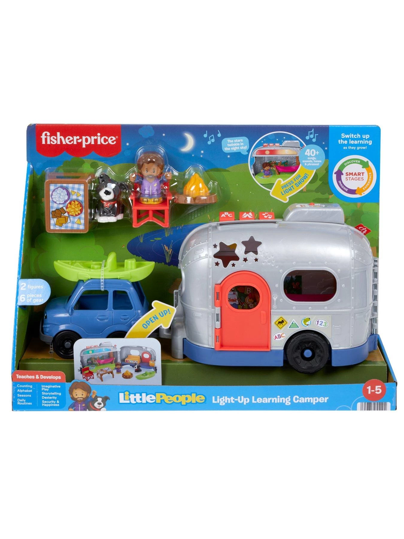 Fisher Price Fisher-Price Little People Light-Up Learning Camper 9 Fisher Price Fisher-Price Little People Light-Up Learning Camper - Image 7