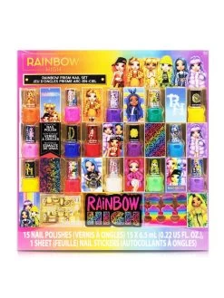 Rainbow High 15 Pack Nail Polish With Toe Spacers