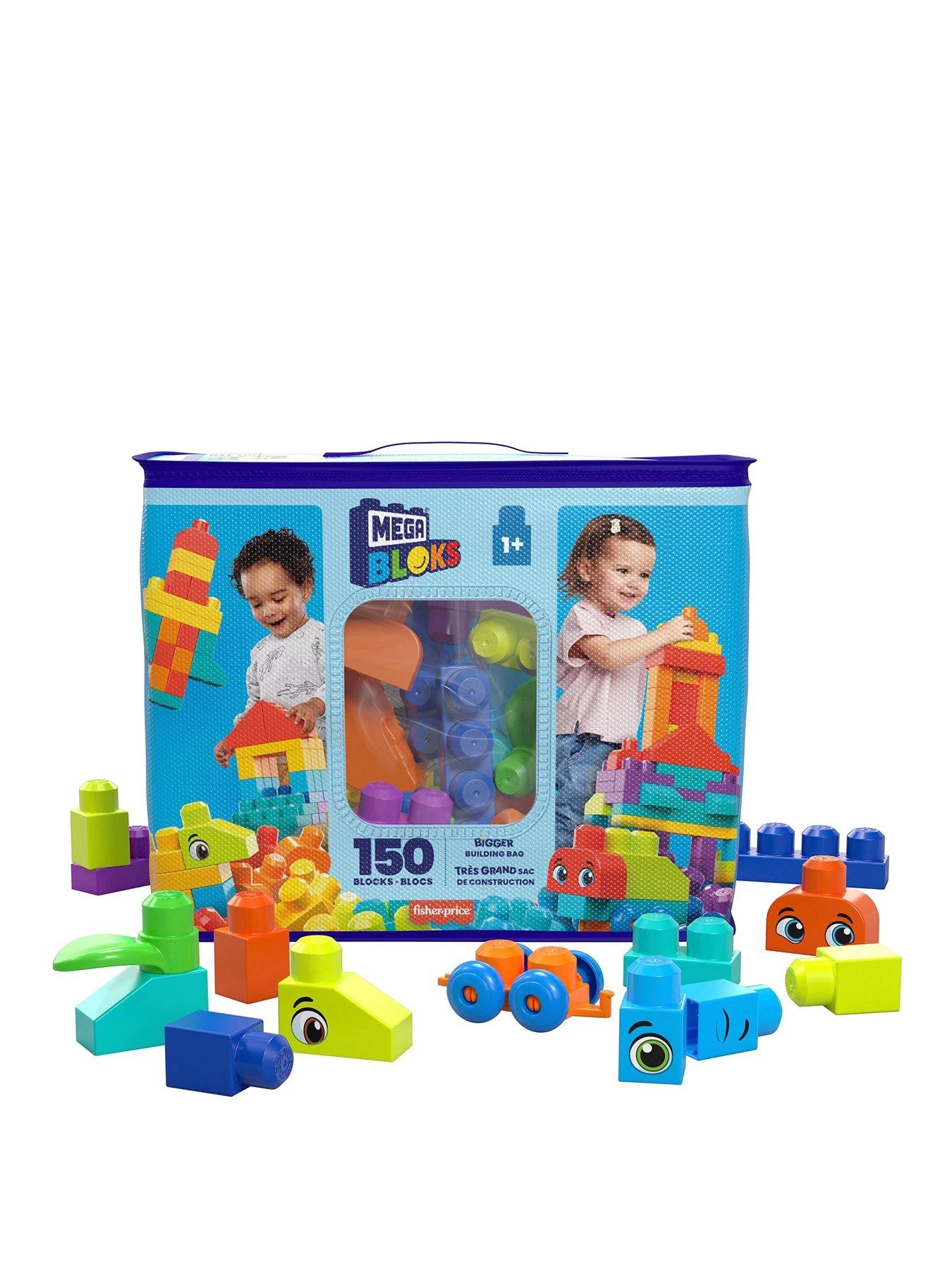 Mega Bloks First Builders Bigger Building Bag with 150 Big Building Blocks 3 Mega Bloks First Builders Bigger Building Bag with 150 Big Building Blocks