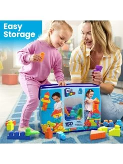 Mega Bloks First Builders Bigger Building Bag with 150 Big Building Blocks 12 Mega Bloks First Builders Bigger Building Bag with 150 Big Building Blocks -Fun Puzzle For Children Shop UYVFX SQ5 0000000088 NO COLOR SLd2