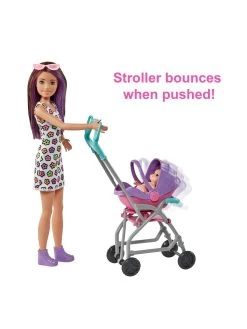 Barbie Skipper Babysitters Pushchair And 2 Dolls Playset -Fun Puzzle For Children Shop UZUJA SQ5 0000000099 N A SLd2