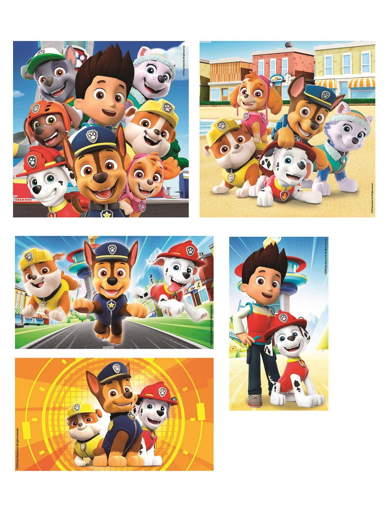 Paw Patrol Clementoni 10 In 1 Bumper Puzzle Pack 4 Paw Patrol Clementoni 10 In 1 Bumper Puzzle Pack - Image 2