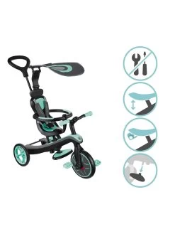 GLOBBER Explorer Trike 4 In 1 [With Headrest] - Mint -Fun Puzzle For Children Shop V6THD SQ4 0000000099 N A SLd1