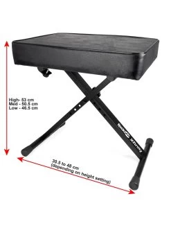 RockJam KBB100 Keyboard Bench 10 RockJam KBB100 Keyboard Bench -Fun Puzzle For Children Shop V7EA7 SQ3 0000000004 BLACK SLd1