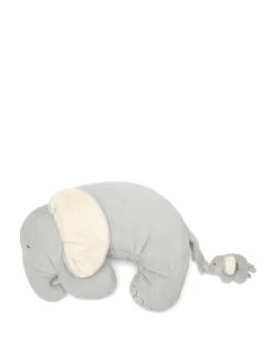 Mamas & Papas Tummy Time Snugglerug - Elephant & Baby - Grey