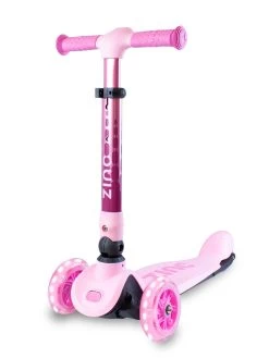 Flyte Hy-Pro Zinc Three-Wheeled Folding Flyte Scooter Ruby Pink