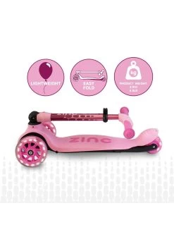 Flyte Hy-Pro Zinc Three-Wheeled Folding Flyte Scooter Ruby Pink -Fun Puzzle For Children Shop VCVIV SQ5 0000000099 N A SLd2