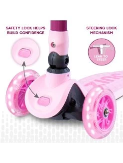 Flyte Hy-Pro Zinc Three-Wheeled Folding Flyte Scooter Ruby Pink -Fun Puzzle For Children Shop VCVIV SQ6 0000000099 N A SLd3