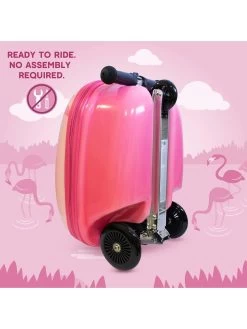 Flyte Midi 18 Inch Fifi The Flamingo Scooter Suitcase -Fun Puzzle For Children Shop VCVIZ SQ3 0000000099 N A SLd