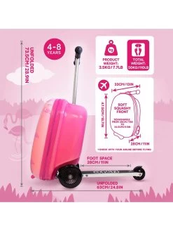 Flyte Midi 18 Inch Fifi The Flamingo Scooter Suitcase -Fun Puzzle For Children Shop VCVIZ SQ7 0000000099 N A SLd4