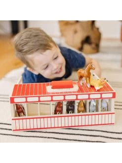 Melissa & Doug Show-Horse Stable -Fun Puzzle For Children Shop VE74P SQ7 0000000099 N A SLd4