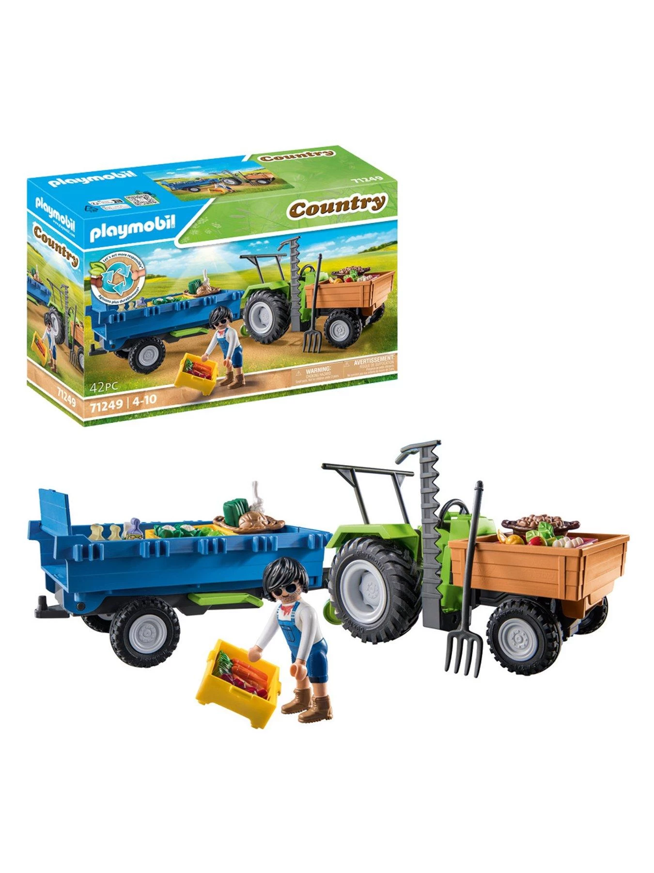 Playmobil 71249 Country Tractor With Harvesting Trailer 3 Playmobil 71249 Country Tractor With Harvesting Trailer