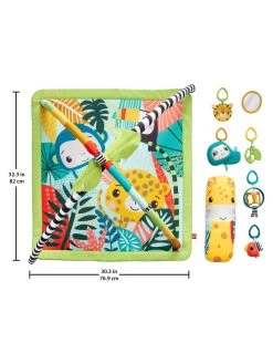 Fisher Price Fisher-Price 3-in-1 Rainforest Sensory Baby Gym -Fun Puzzle For Children Shop VEL15 SQ6 0000000099 N A SLd3