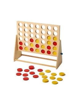 Sunshine Fun Club Giant Wooden 4 In A Row