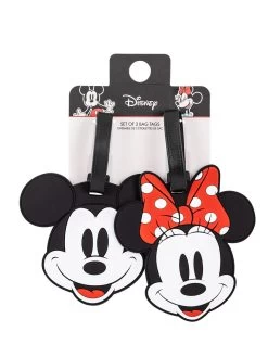 Disney Mickey And Minnie Mouse Red And Black 2 Piece Luggage Tag Set -Fun Puzzle For Children Shop VFS5B SQ3 0000000029 MULTI SLd1