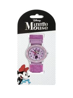 Disney Minnie Mouse Pink PU/webbing Strap Watch -Fun Puzzle For Children Shop VG4IK SQ2 0000000029 MULTI SLa