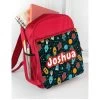 Treat Republic Personalised Kids Red Space Backpack -Fun Puzzle For Children Shop VGD5Q SQ1 0000000099 N A SLf