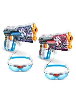 X-SHOT Skins Laser 360° 2 Laser Blasters And Infrared Headsets (180ft Range) By ZURU
