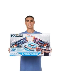 X-SHOT Skins Laser 360° 2 Laser Blasters And Infrared Headsets (180ft Range) By ZURU -Fun Puzzle For Children Shop VHZIS SQ7 0000000088 NO COLOR SLd4