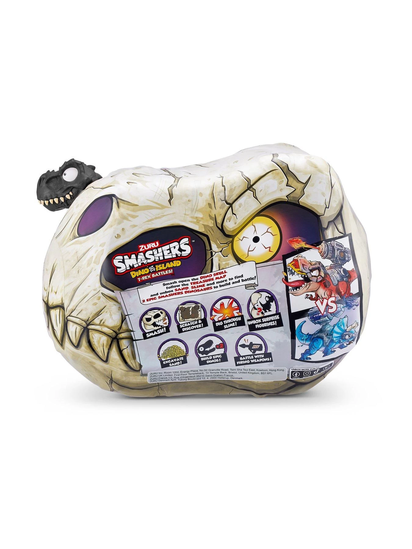 Smasherz Smashers Dino Island T-Rex Battles By ZURU 50+ Surprises Boys Collectible Dinosaur T-Rex Triceratops Surprise Slime Sand Compounds Discovery 6 Smasherz Smashers Dino Island T-Rex Battles By ZURU 50+ Surprises Boys Collectible Dinosaur T-Rex Triceratops Surprise Slime Sand Compounds Discovery - Image 4