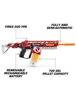 X-SHOT Hyper Gel Trace Fire Blaster, Semi And Fully Automatic Gel Blaster & 20,000 Hyper Gel Pellets -Fun Puzzle For Children Shop VIC4T SQ4 0000000088 NO COLOR SLd1