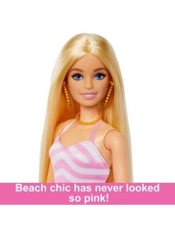 Barbie Blonde Barbie Doll With Swimsuit And Beach-Themed Accessories -Fun Puzzle For Children Shop VIDGJ SQ5 0000000088 NO COLOR SLd2