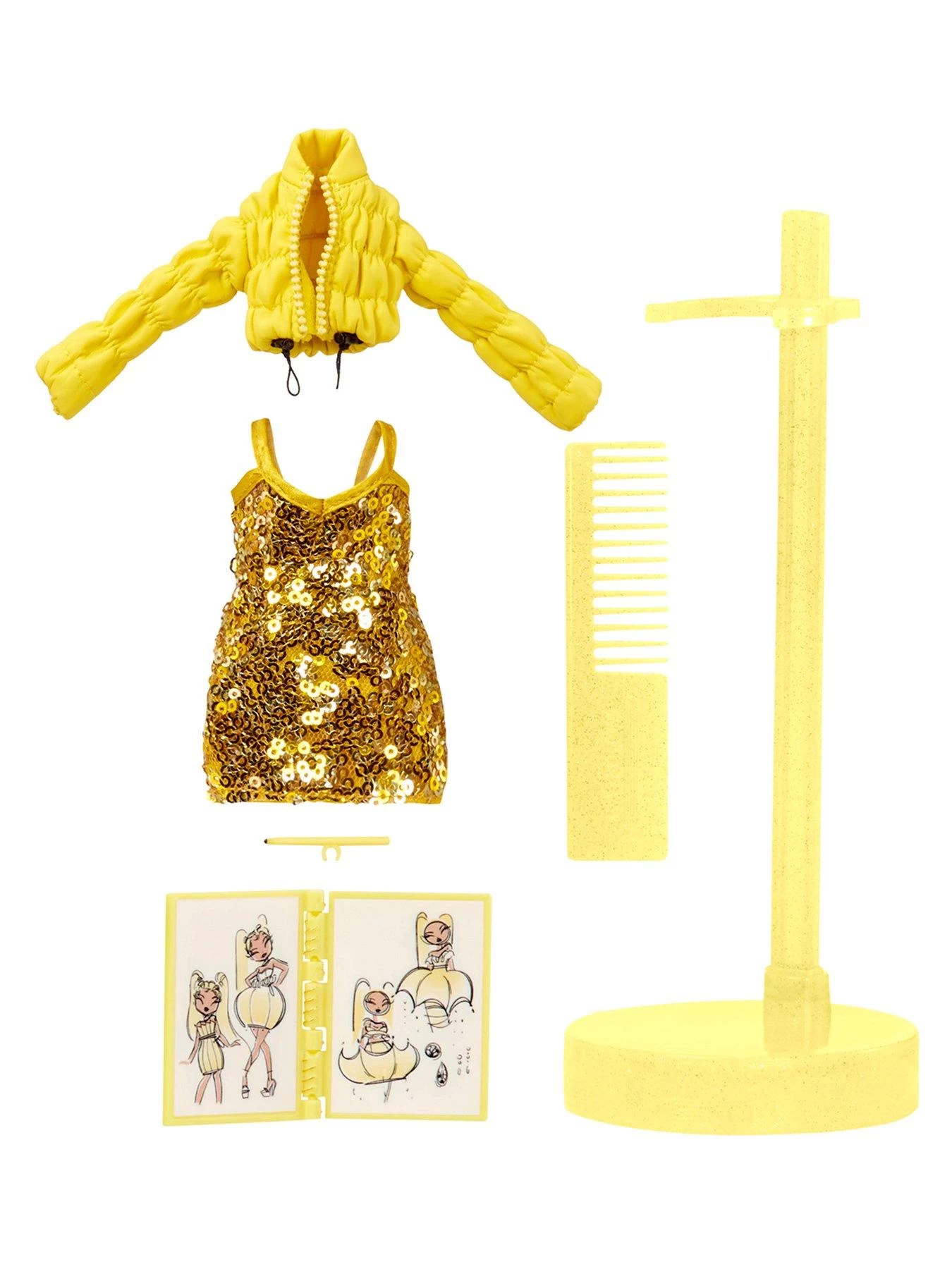 Rainbow High Fantastic Fashion Doll- Sunny (YELLOW) 9 Rainbow High Fantastic Fashion Doll- Sunny (YELLOW) - Image 7