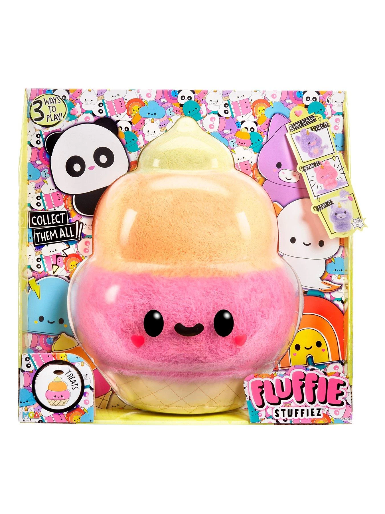 Fluffie Stuffiez Large Plush - Ice Cream 3 Fluffie Stuffiez Large Plush - Ice Cream