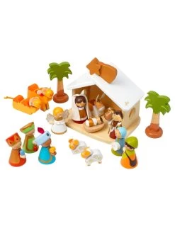 John Adams Sevi Wooden Nativity Set Big
