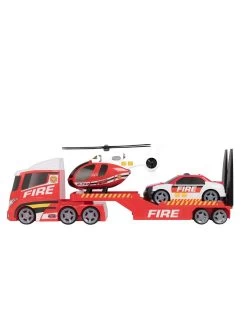 Teamsterz Light And Sound Fire Helicopter Transporter -Fun Puzzle For Children Shop VITWJ SQ4 0000000088 NO COLOR SLd1