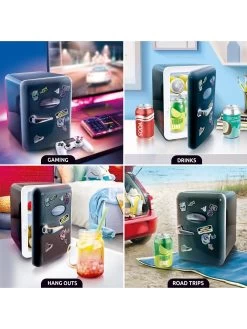 So Chill Mini Fridge Black -Fun Puzzle For Children Shop VJAF3 SQ7 0000000088 NO COLOR SLd4