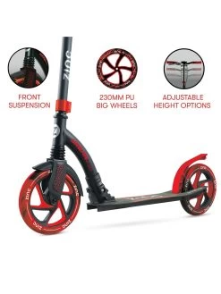 Zinc Big Wheeled Urban 230mm Scooter (Red) -Fun Puzzle For Children Shop VJY3V SQ4 0000000099 N A SLd1
