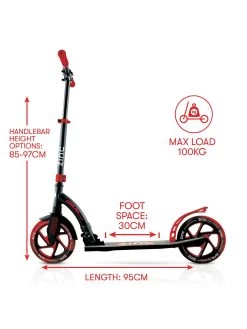 Zinc Big Wheeled Urban 230mm Scooter (Red) -Fun Puzzle For Children Shop VJY3V SQ5 0000000099 N A SLd2