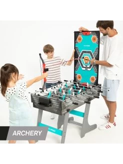 Hy-Pro 4ft 8-in-1 Multi Game Table (Pool /Football / Power Puck Hockey / TT /basketball /Bean Bag Toss/ Magnet Dart/Archery) -Fun Puzzle For Children Shop VJY3Y SQ7 0000000099 N A SLd4