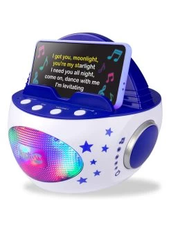 RockJam RockJam 10-Watt Rechargeable Bluetooth Karaoke Machine With Wireless Microphone, Voice Changing Effects & LED Lights - Blue 13 RockJam RockJam 10-Watt Rechargeable Bluetooth Karaoke Machine With Wireless Microphone, Voice Changing Effects & LED Lights - Blue -Fun Puzzle For Children Shop VKA7T SQ5 0000000020 BLUE SLd2