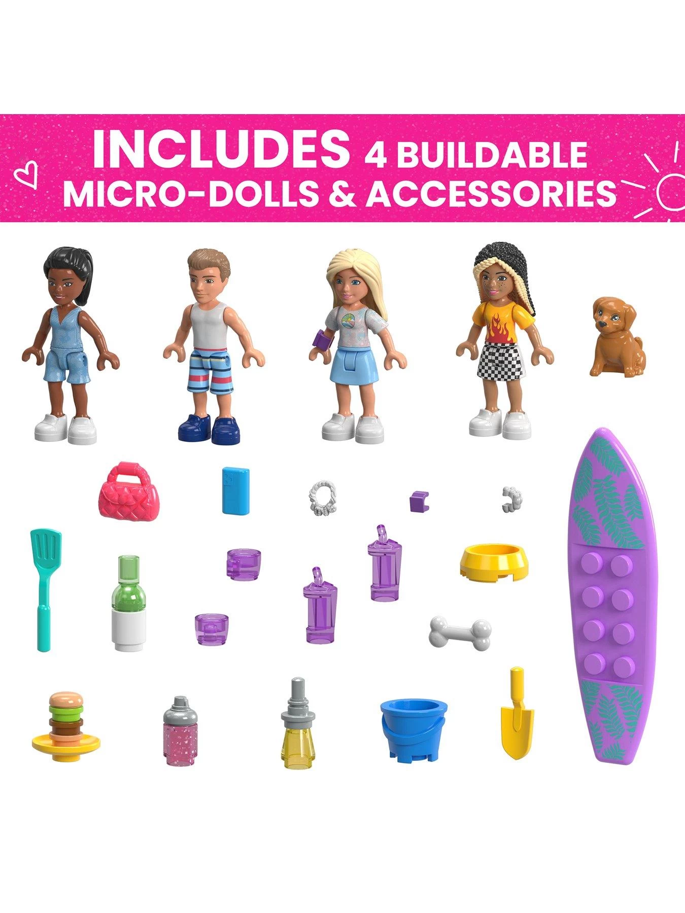 Mega Bloks Barbie Dream Camper Adventure Building Set 6 Mega Bloks Barbie Dream Camper Adventure Building Set - Image 4