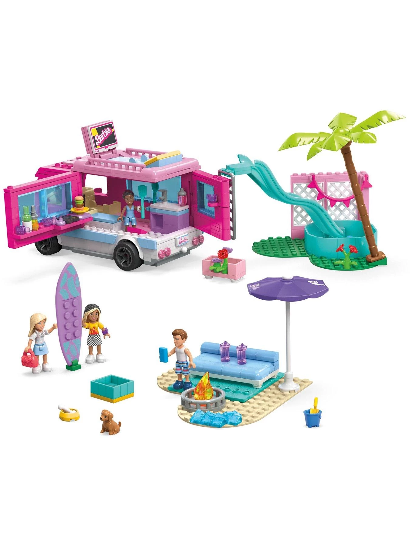 Mega Bloks Barbie Dream Camper Adventure Building Set 7 Mega Bloks Barbie Dream Camper Adventure Building Set - Image 5