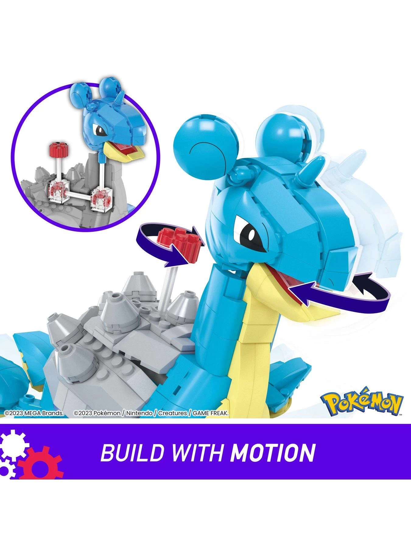 Mega Bloks Mega Pokemon Building Set - Lapras 5 Mega Bloks Mega Pokemon Building Set - Lapras - Image 3