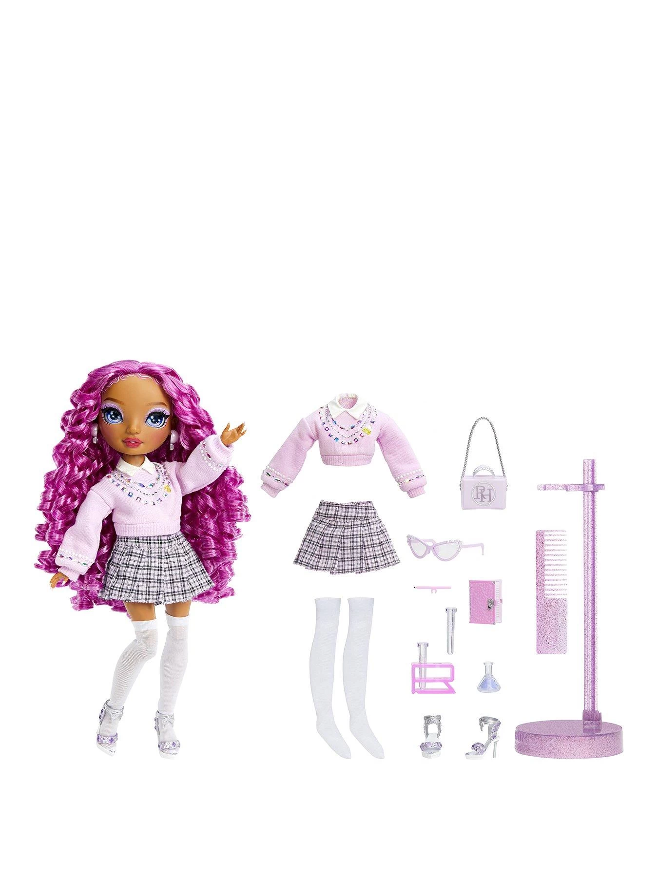 Rainbow High New Friends Fashion Doll- Lilac Lane (Purple) 4 Rainbow High New Friends Fashion Doll- Lilac Lane (Purple) - Image 2