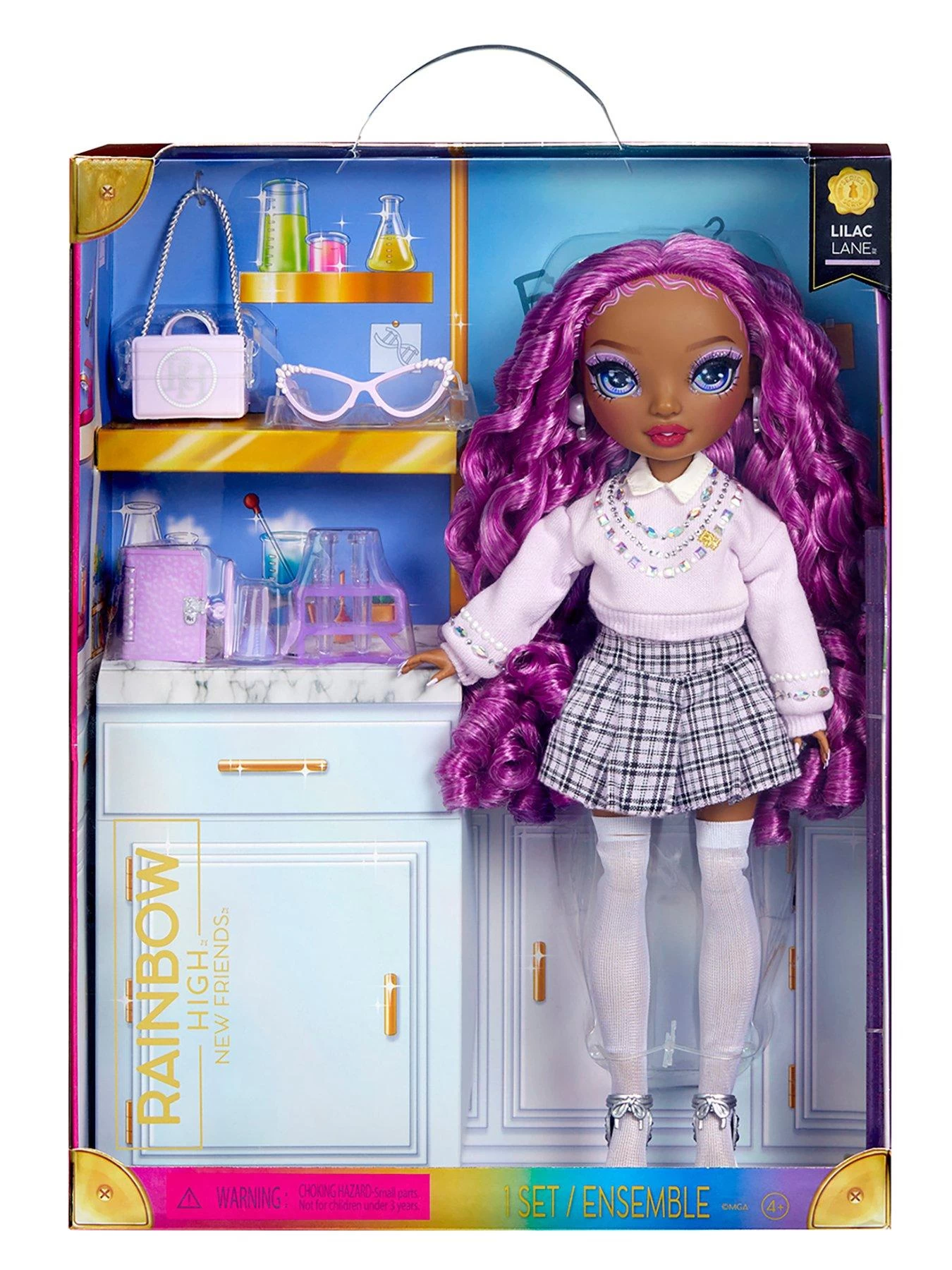 Rainbow High New Friends Fashion Doll- Lilac Lane (Purple) 8 Rainbow High New Friends Fashion Doll- Lilac Lane (Purple) - Image 6