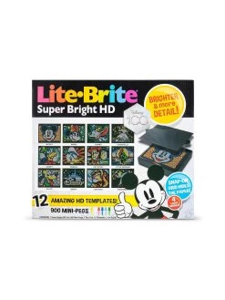 Lite Brite Super Bright HD Disney 100! Special Edition -Fun Puzzle For Children Shop VL4HD SQ4 0000000088 NO COLOR SLd1