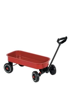 Goki Metal Pull Along Cart - Red