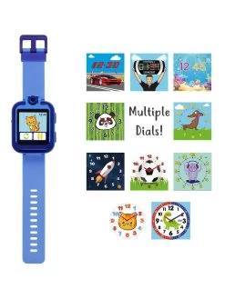 Tikkers Plain Blue Interactive Watch & Headphone Set -Fun Puzzle For Children Shop VLBVW SQ4 0000000020 BLUE SLd