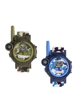 Tikkers Blue And Green Camo Boys Walkie Talkie Set