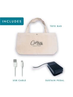 Carry-On 88 Key Folding Piano With Touch Sensitive Keys - Black -Fun Puzzle For Children Shop VLGAB SQ5 0000000099 N A SLd3