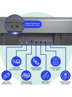 Axus 88 Key Portable Digital Piano In Black -Fun Puzzle For Children Shop VLGAJ SQ4 0000000099 N A SLd2