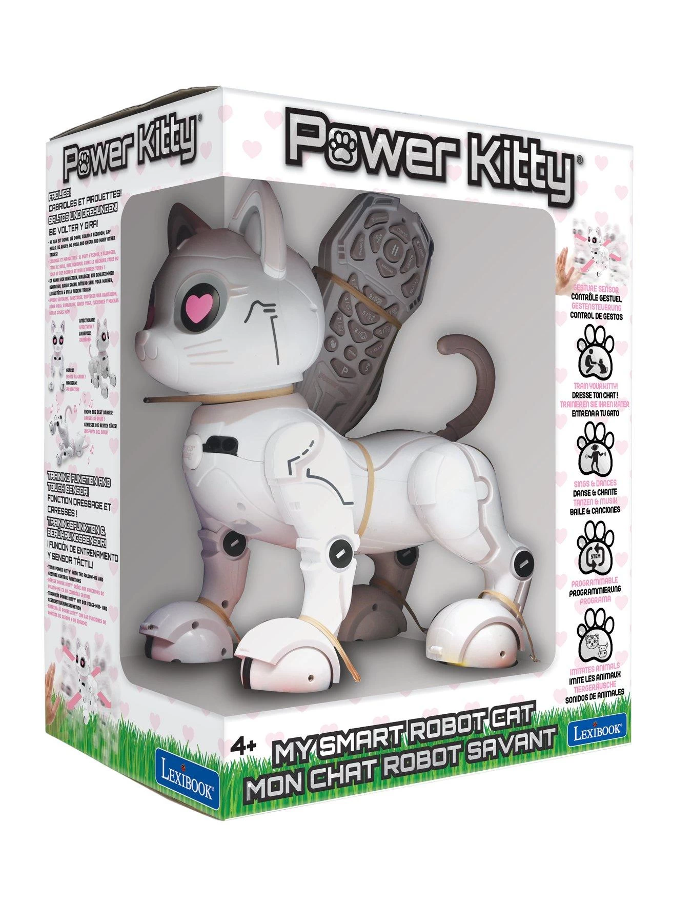 Lexibook Power Kitty - My Smart Robotic Kitty With Programming Function Gesture Control, Dance, Walk, Movements, Touch Sensors And Animal Imitation, Incl. Remote Control. 8 Lexibook Power Kitty - My Smart Robotic Kitty With Programming Function Gesture Control, Dance, Walk, Movements, Touch Sensors And Animal Imitation, Incl. Remote Control. - Image 6