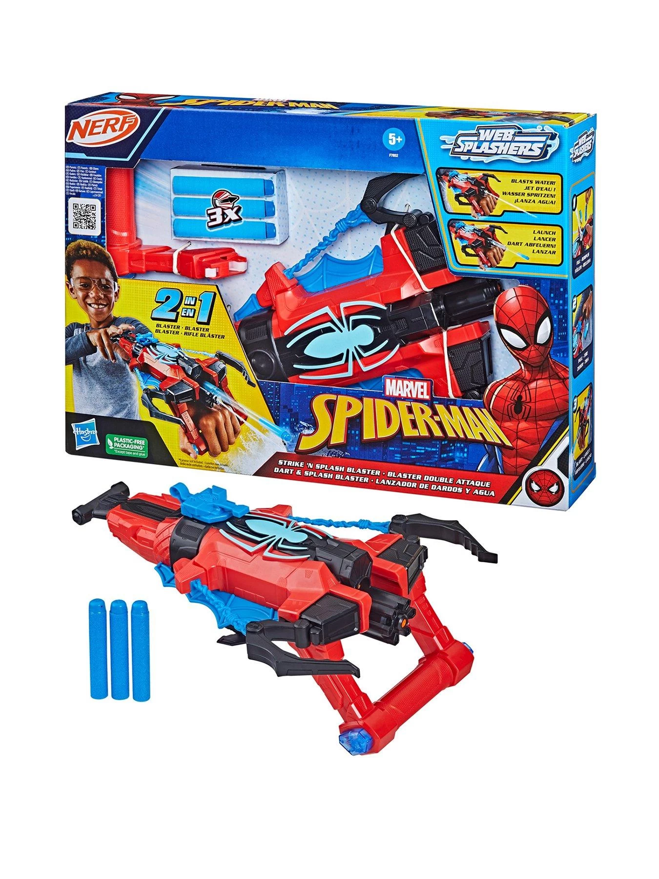 Spiderman Marvel Spider-Man Strike ‘N Splash Nerf Blaster 3 Spiderman Marvel Spider-Man Strike ‘N Splash Nerf Blaster